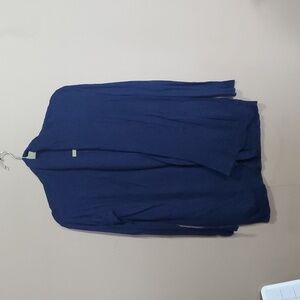 MANGO Fine-Knit navy open front cardigan size xs